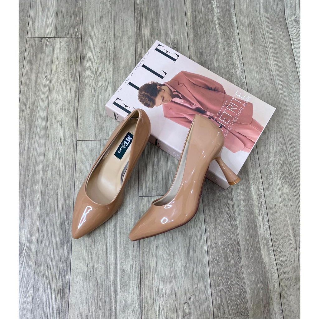 Giày VIP gót bầu thon 6cm MT401