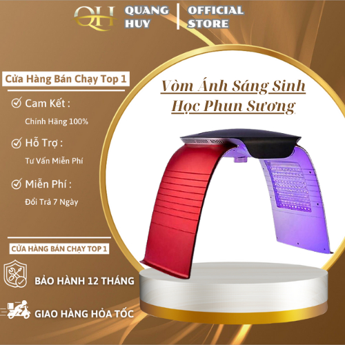 Vòm Ánh Sáng Sinh Học Phun Sương, Omega Light Hàn Quốc 7 Màu, Chính Hãng Bảo Hành 12 Tháng.