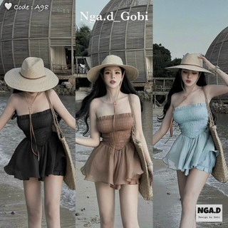 🍒🍒🍒sét bộ đùi nhúng dáng xòe đi biển chất nhúng dạng bí kate utrbr