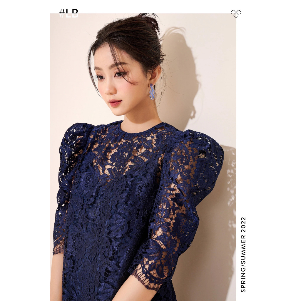 Đầm tay phồng ren - Everluxe