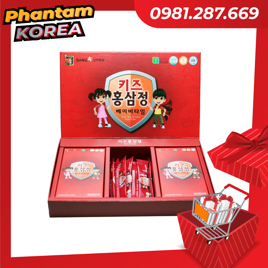 Hồng Sâm Baby SangA Cao Cấp Hàn Quốc, Hộp 30 gói