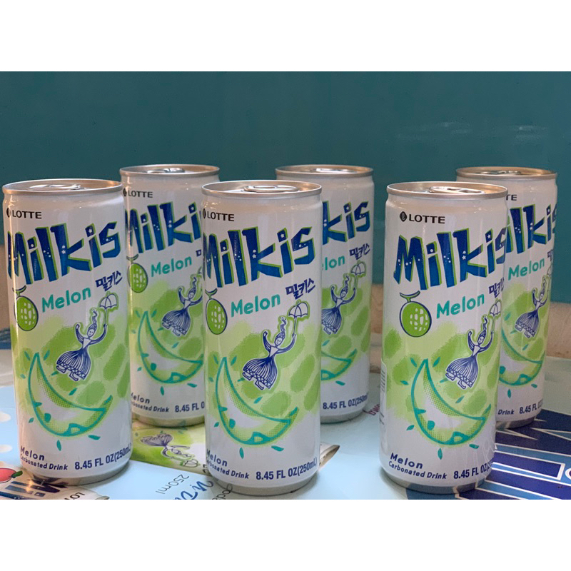 Lốc 6 lon soda healthy Milkis vị dưa gang Hàn Quốc