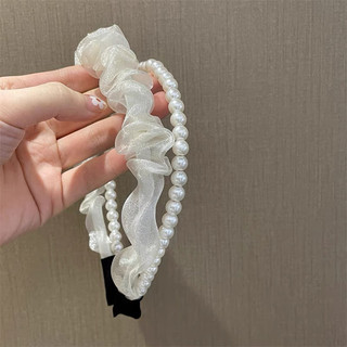 Bờm tóc ngọc trai tiểu thư cho bé gái