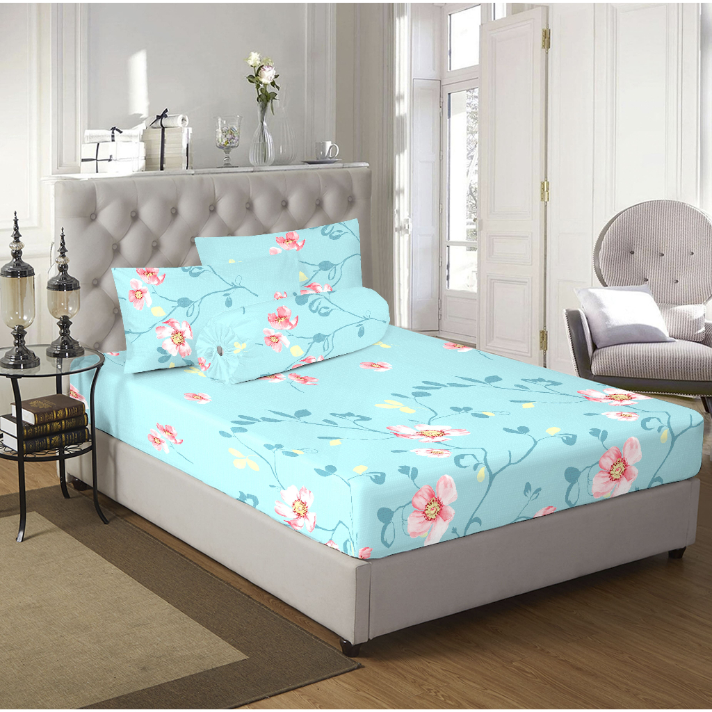 Bộ chăn ga áo gối Micro Tex BedTalk 1m6x2m 1m8x2m +20cm