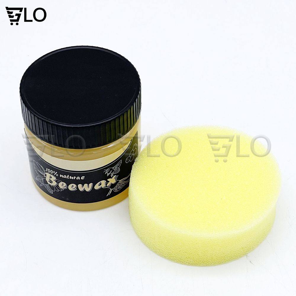 Sáp Ong Beewax Kèm Bông Xốp Đánh Bóng Sàn Gỗ, Đồ Gỗ, Lau Chùi ,Làm Mới, Phục Hồi Màu, Vết Xước Bàn Ghế, Tủ, Cửa Gỗ