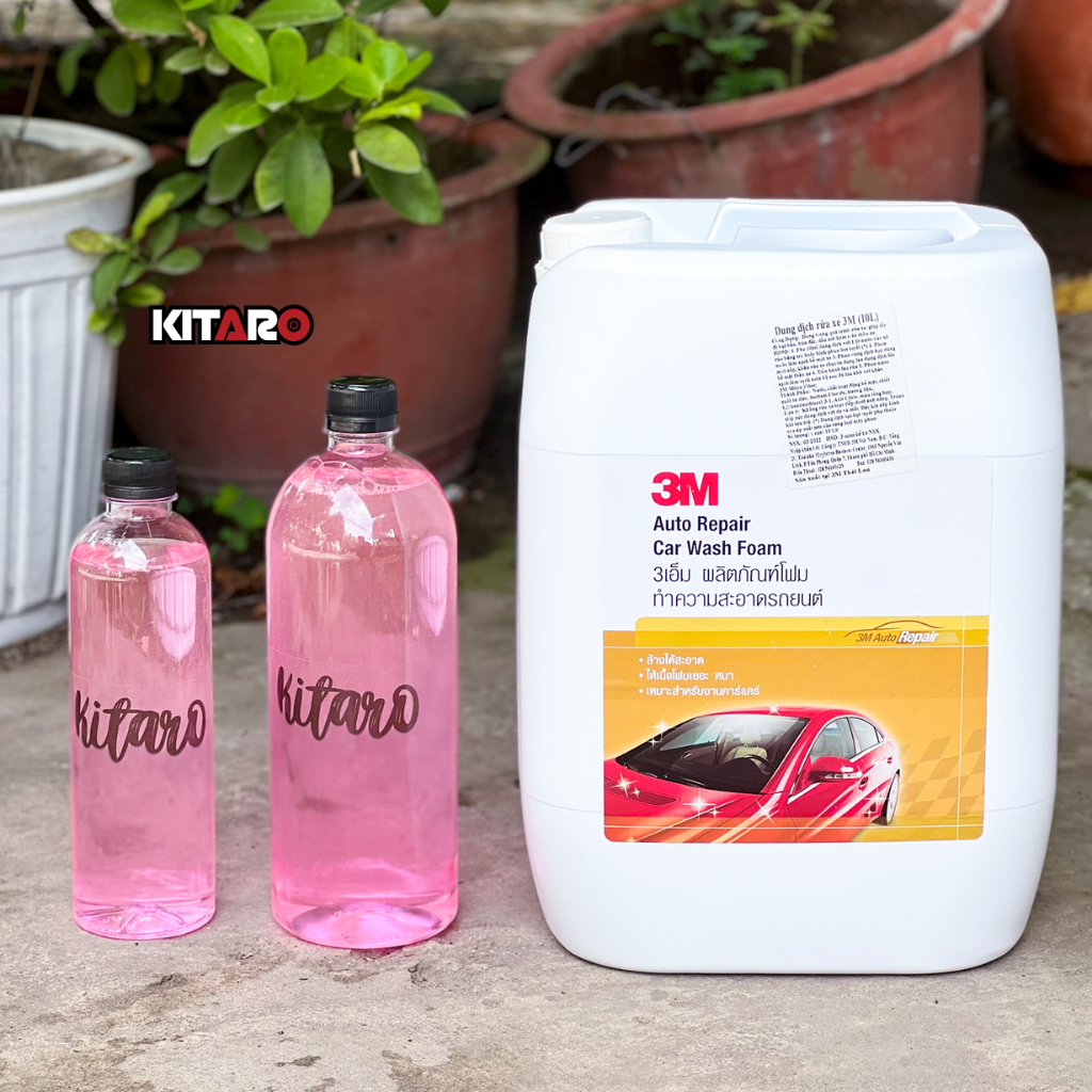 Nước Rửa Xe Sonax, 3M Chính Hãng Đậm Đặc Siêu Bọt Nguyên Chất Kitaro