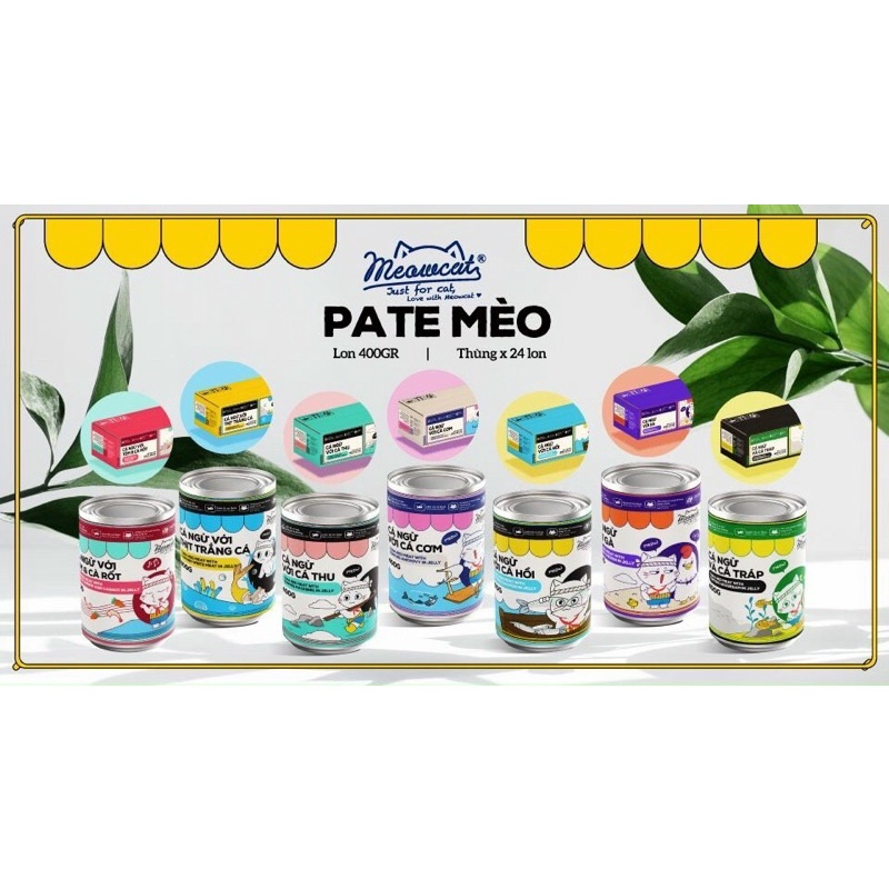 Pate cho mèo MEOWCAT LON 400GR - Thức ăn ướt cho mèo
