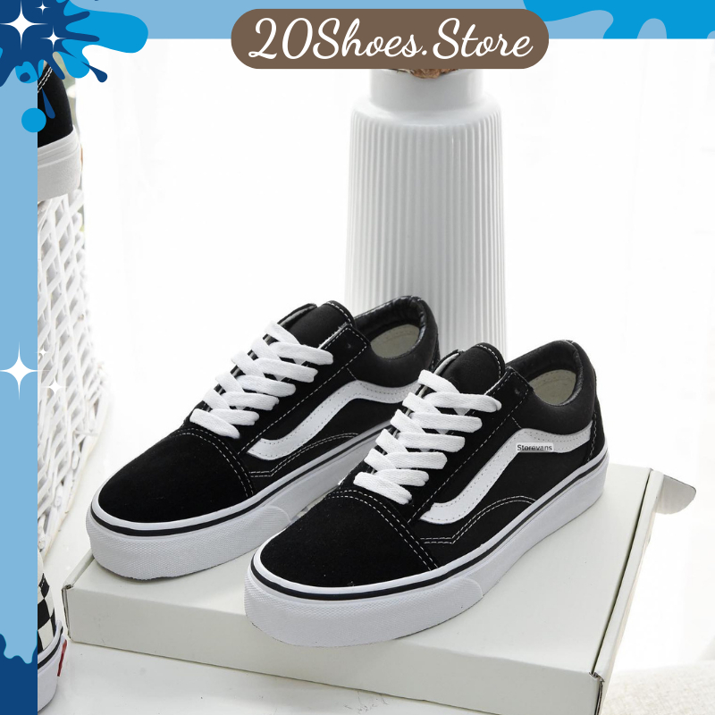 Giày Vans Caro Nam Nữ, Giày Vans Dây Buộc Hàng Đẹp, Giày Học Sinh Full Box - 20shoesstore