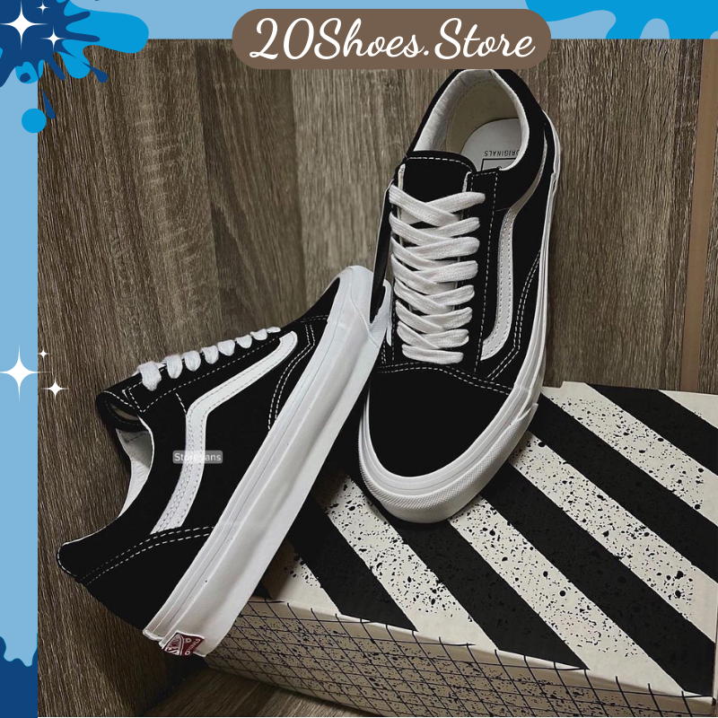 Giày Vans Caro Nam Nữ, Giày Vans Dây Buộc Hàng Đẹp, Giày Học Sinh Full Box - 20shoesstore