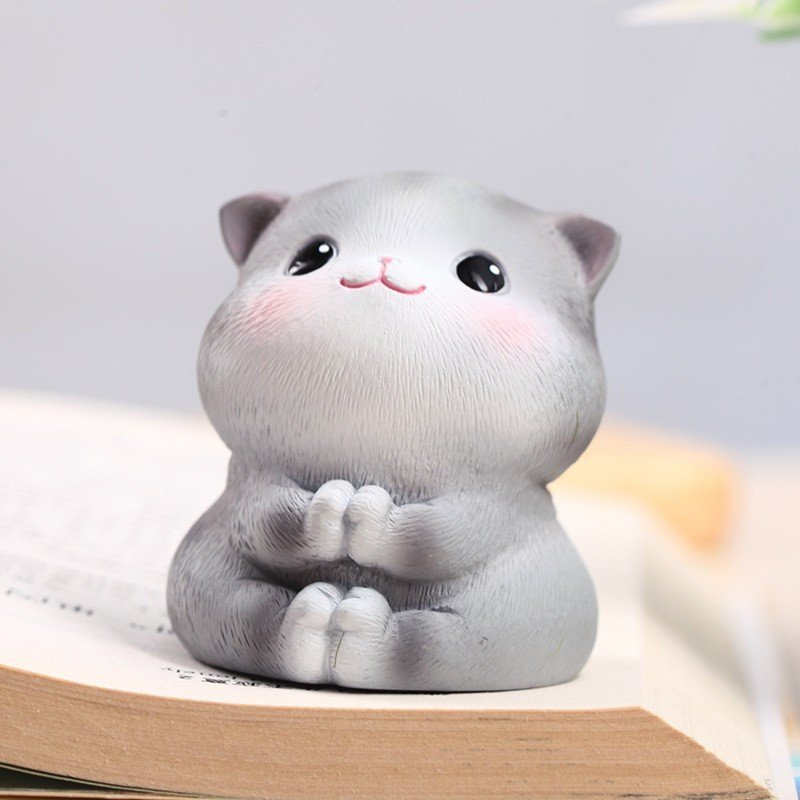 Mô hình Mèo Ngũ Sự đáng yêu gồm 5 SẮC THÁI may mắn dễ thương dùng để decor, trang trí