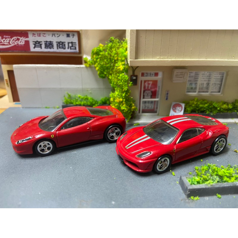 Xe mô hình Hot Wheels Ferrari CUSTOM bánh xe cao su không khoan gầm