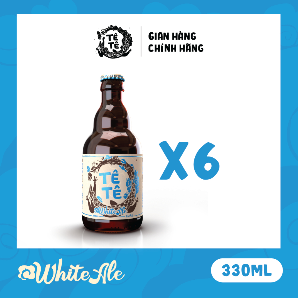 6 CHAI Bia Thủ Công TÊ TÊ WHITE ALE Chính Hãng