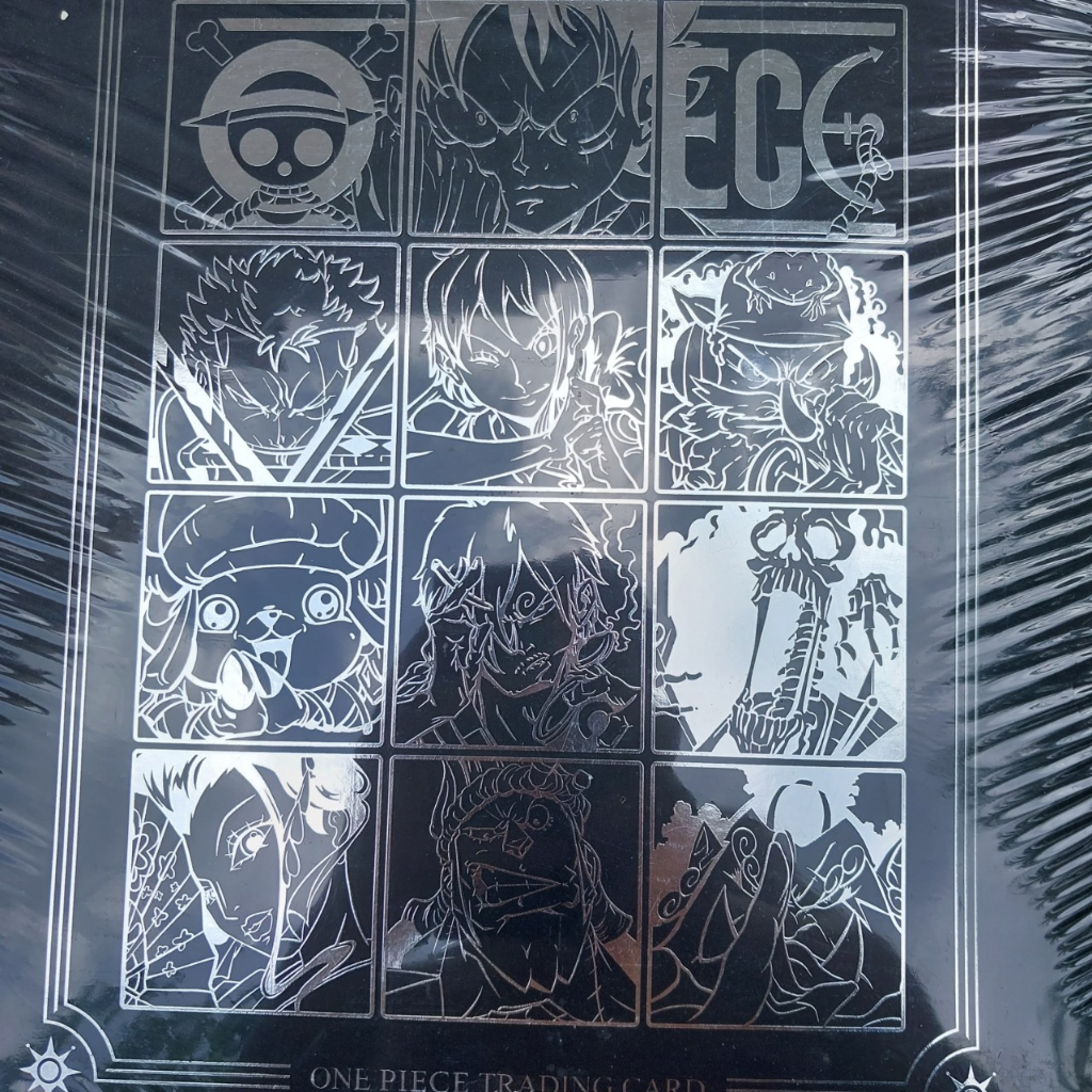 Chính hãng] Sổ đựng 900 thẻ bìa bằng da đại hành trình One Piece trúng thưởng từ hộp thẻ nhân phẩm chính hãng 1492 NF2