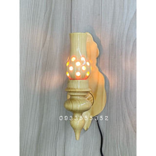 Đèn gỗ thông gắn tường - đèn ốp tường bằng gỗ