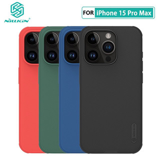 Ốp lưng nillkin cứng sần viền dẻo cho iphone 15/ 15 plus/ 15 pro/ 15 pro max nillkin super frosted chống sốc