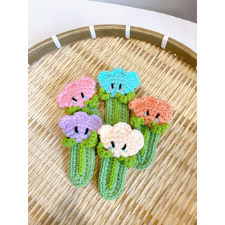 Kẹp tóc len handmade