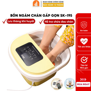 Bồn ngâm chân, Máy massage  tự động có điều khiển Seka-Lesen cao cấp - 4 Chế Độ Điều Khiển Từ Xa, Cảm Ứng Tiếng Việt