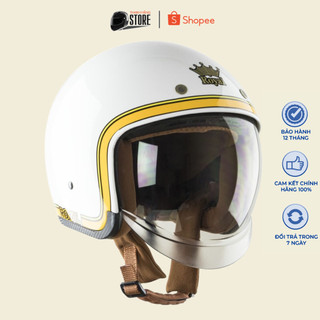 Mũ Bảo Hiểm Royal M139 V10 - Màu Trắng - Nón Bảo Hiểm Royal Chính Hãng Bảo Hành 12 Tháng