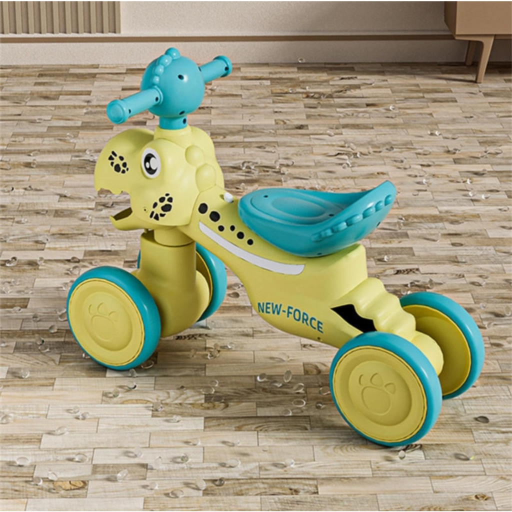 Xe chòi khủng long mẫu mới 2202 cao cấp trang bị đèn và nhạc