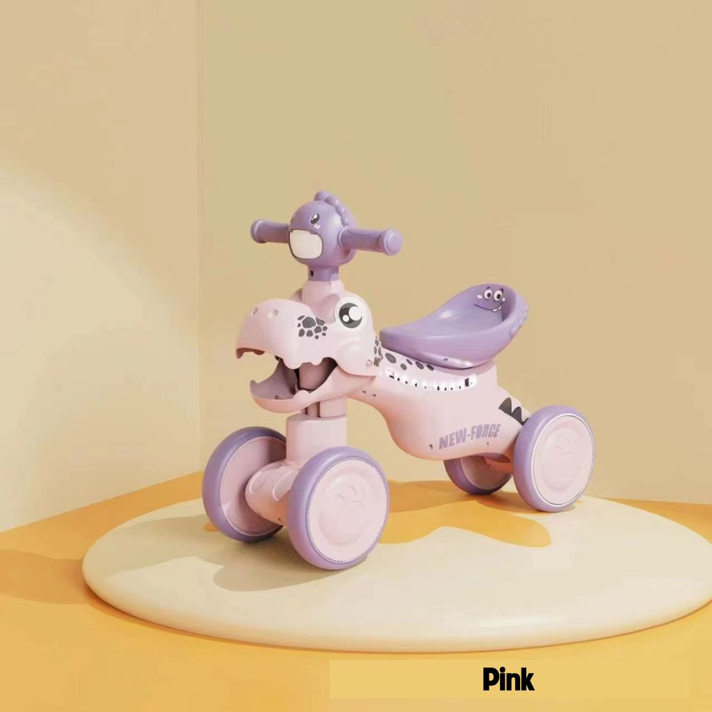 Xe chòi khủng long mẫu mới 2202 cao cấp trang bị đèn và nhạc