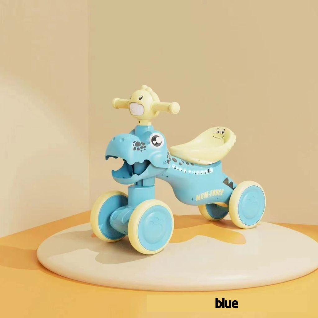 Xe chòi khủng long mẫu mới 2202 cao cấp trang bị đèn và nhạc