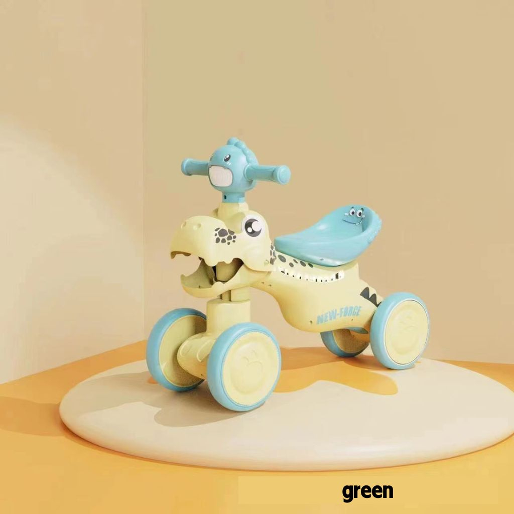 Xe chòi khủng long mẫu mới 2202 cao cấp trang bị đèn và nhạc