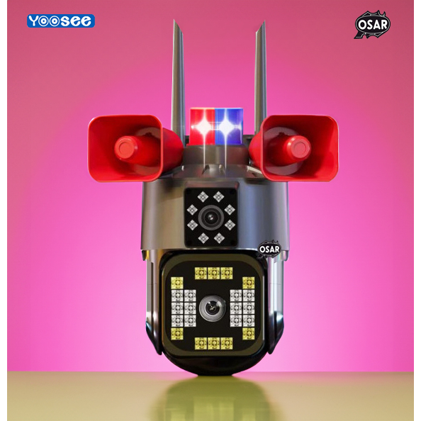 Camera Wifi Yoosee 2 Mắt 4.0MPX - 2K Siêu Nét, Loa Kép Công Suất Lớn, Đèn Cảnh Báo- Camera Q30 PTZ Siêu Rộng Siêu Nét