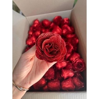 Lẻ 1 bông hoa nhũ kim tuyến.