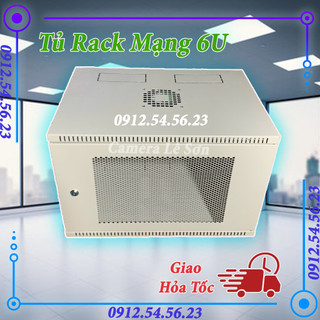 Tủ rack, tủ mạng 6u treo tường d400 - sơn tĩnh điện