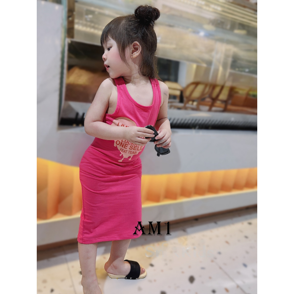 Váy bé gái body sát nách thân dài TB88 TB349 - đầm bé gái TN11 TN350