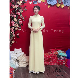 Áo dài 4 tà truyền thống chất liệu chiffon cao cấp hàng may sẵn