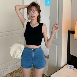 Áo Bra Croptop Ba Lỗ Trơn Có Mút