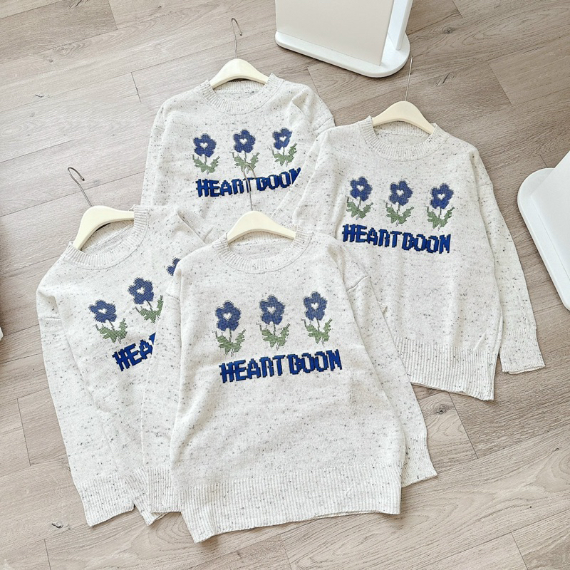 Áo Len Nữ Sweater Form Rộng Muối Tiêu Hình Siêu Xinh - OSAA DAILY