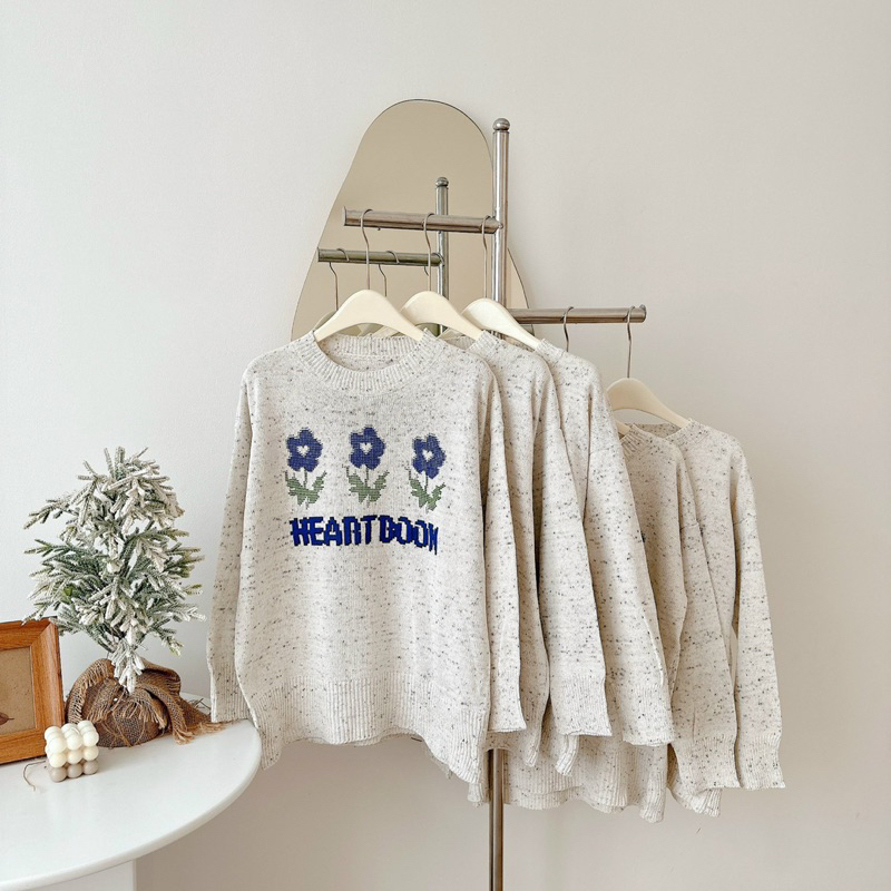 Áo Len Nữ Sweater Form Rộng Muối Tiêu Hình Siêu Xinh - OSAA DAILY