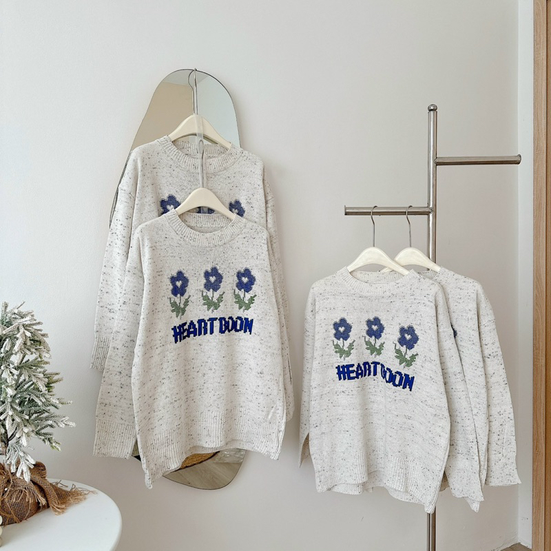 Áo Len Nữ Sweater Form Rộng Muối Tiêu Hình Siêu Xinh - OSAA DAILY