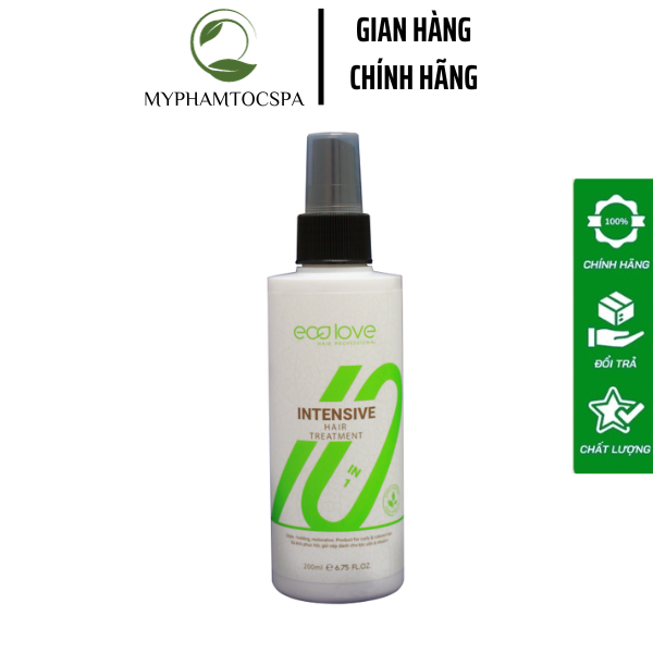 Dầu xả khô phục hồi tóc 10 in 1 Ecolove Intensive Hair Treatment 200ml myphamtocspa