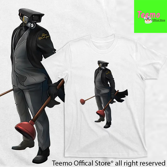 Áo Thun Trẻ Em Skibidi Toilet Cameraman dễ thương Vải mềm mịn