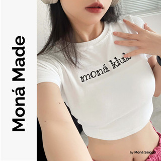 Áo croptop thun y2k moná - klub