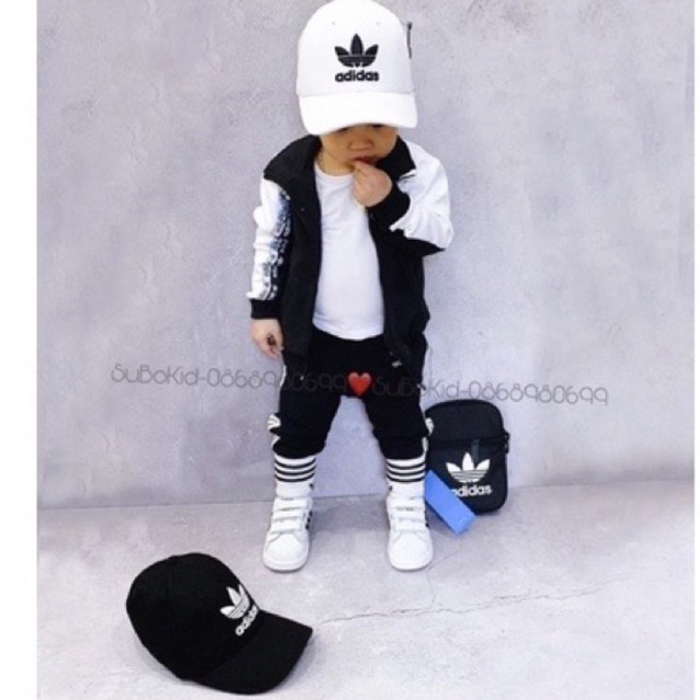 Mũ lưỡi trai cho bé,nón cho bé thể thao Adida phong cách, che chắn tốt.