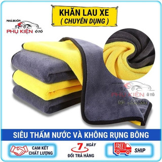 Khăn lau đa năng lau xe 30x30cm microfiber 2 lớp cao cấp | siêu thấm hút | lau siêu sạch!