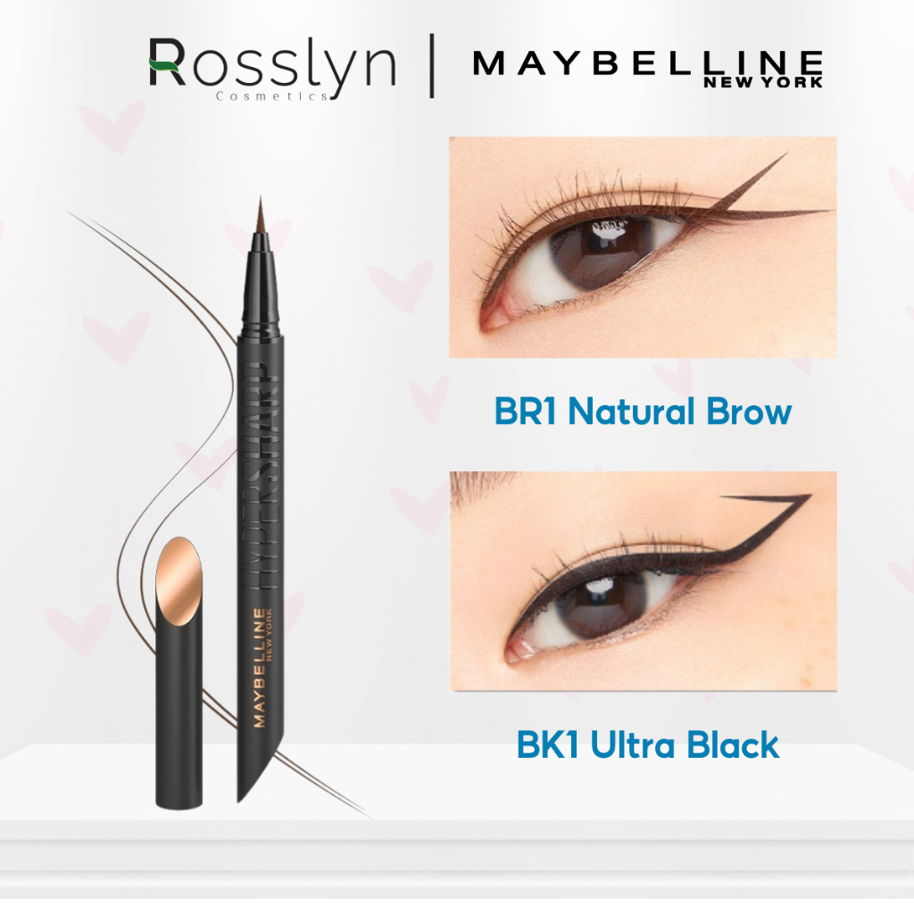 Bút Kẻ Mắt Maybelline Eyeliner New York  Hyper Sharp Liner Extreme Sắc Mảnh, Không Lem Trôi 0.4g Rosslyn