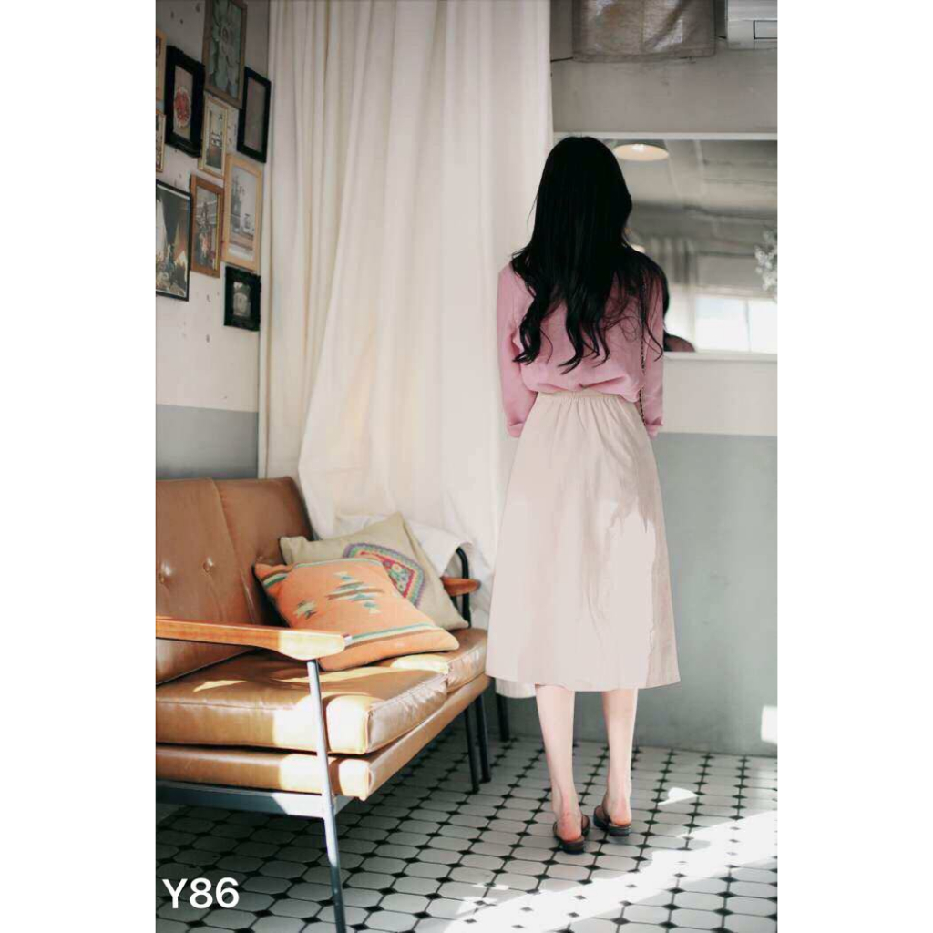 Áo sơ mi chân váy .sét đồ phong cách thời thượng y86