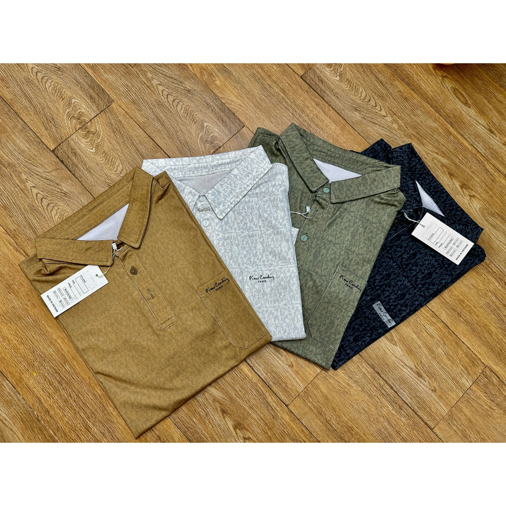 Áo nam cổ polo hoa tiet in vân đẹp và chất