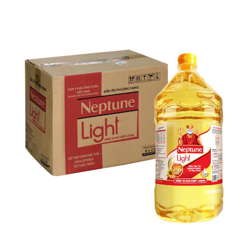Chai 2L dầu an Neptune Light mẫu mới