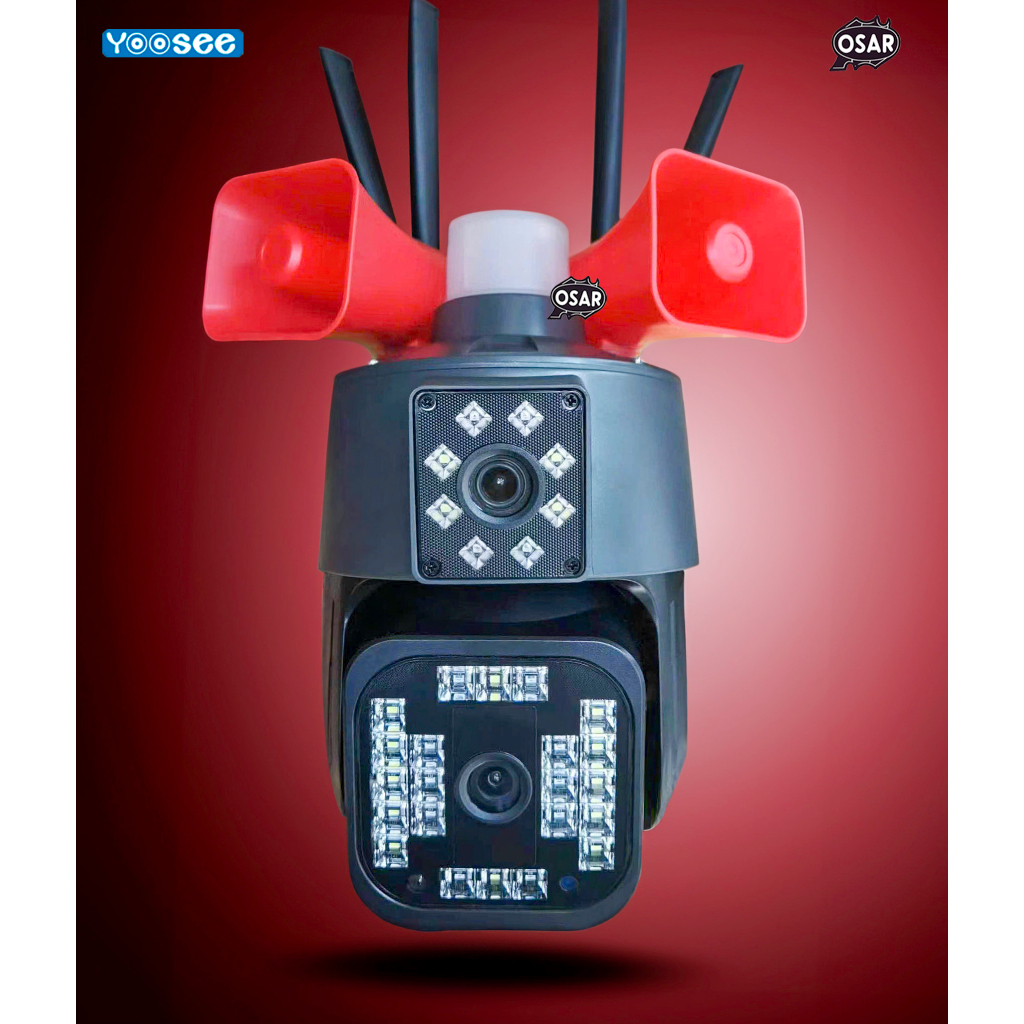 Camera Wifi Yoosee 2 Mắt 4.0MPX Q30 - Siêu Nét 2K , Loa Kép Công Suất Lớn, Đèn Cảnh Báo - Bảo Hành 12 Tháng