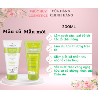 Sữa Rửa Mặt Floslek Srm Floslex Cho Da Nhờn Mụn Floslek Anti Acne Bacterial Face Cleansing Gel 200ml
