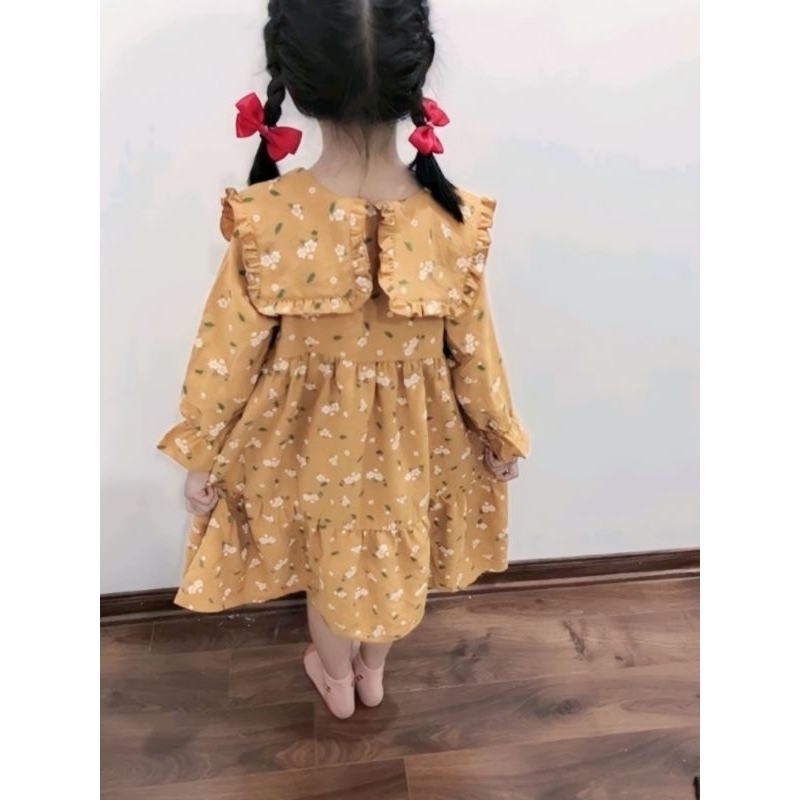 Váy nhung tăm cho bé gái