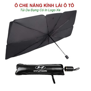 Ô Che Nắng Ô Tô Kính Lái Phủ Bạc Cao Cấp Chống Nắng, Chống Tia UV Hiệu Quả - Ô Dù Che Nắng Ô Tô Có Logo Xe