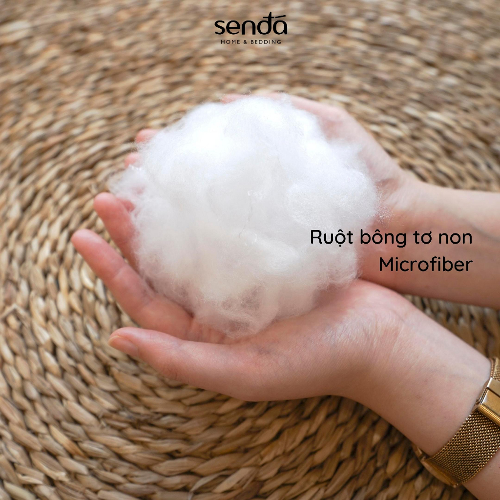 Ruột gối nằm Sen Đá Bedding 50x70 45x65 35x50 cm, lõi gối hơi cao cấp bông lông vũ nhân tạo microfiber
