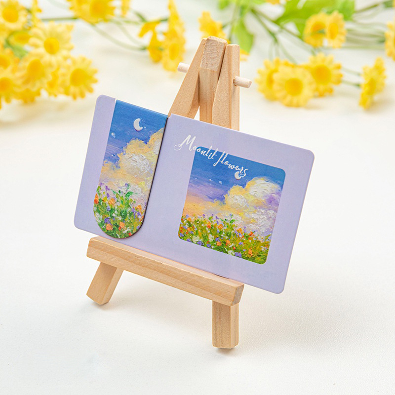Đánh Dấu Sách Nam Châm Bookmark Hình Tranh Sơn Dầu Nghệ Thuật, Đánh Dấu Vở Sách